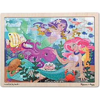 Melissa & Doug Mermaid Fantasea Wooden Jigsaw Puzzle   48pc