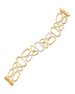 Murano 18k Brushed Gold & Diamond Bracelet   Marco Bicego   Gold (18k )