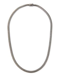 Extra Small Woven Chain Necklace, 18L   John Hardy   Sterling silver