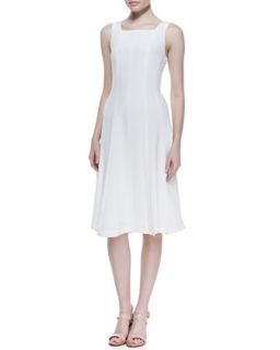 Womens Mayanna Selection Flared Dress, Open Off White   Theory   Open off