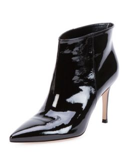 Patent Point Toe Ankle Bootie, Black   Gianvito Rossi   Black (36.5B/6.5B)