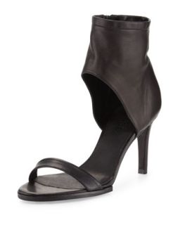 Annalie Leather Ankle Cuff Sandal, Black   Vince   Black (36.5B/6.5B)