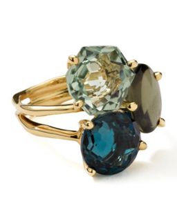 18k Gold Rock Candy Gelato 3 Stone Cluster Ring, Tartan   Ippolita   Gold (7)