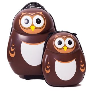 Cuties   Pals Childrens Pipi Owl Hardside Luggage Set
