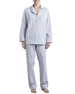 Womens Pinstripe Classic Pajamas, Gray   Bedhead   Grey (X LARGE/14 16)