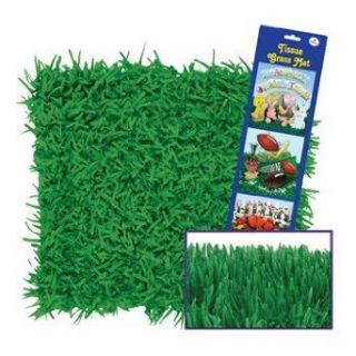 Tissue Grass Mat (green) Party Accessory  (1 count) Clothing
