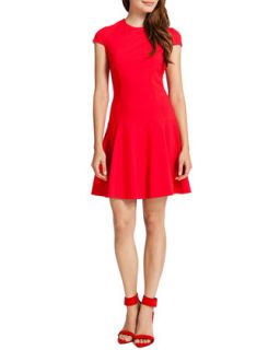 Womens Tink Cap Sleeve Flared Dress, Red Apple   Cynthia Steffe   Red apple (4)