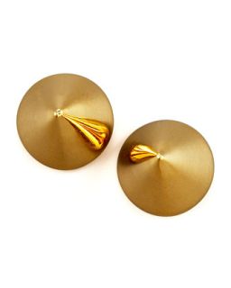 Cone Stud Earrings   Eddie Borgo   Gold