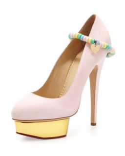 Sweet Dolly Pump with Candy Anklet   Charlotte Olympia   Candy floss (39.0B/9.