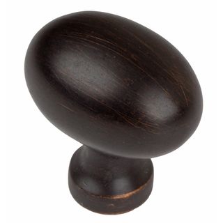 Gliderite 1.25 inch Oil rubbed Bronze Classic Oval Egg Cabinet Knobs (pack Of 10)