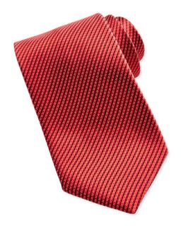 Mens Micro Neat Tie, Red   Ermenegildo Zegna   Red