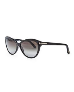 Telma Cat Eye Sunglasses, Black   Tom Ford   Black