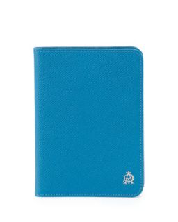 Mens Bourdon Leather Passport Holder, Turquoise   Alfred Dunhill  