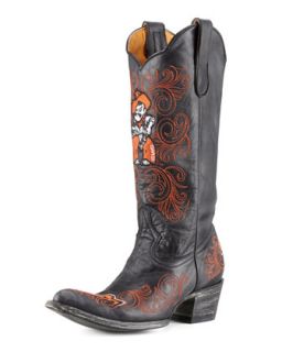 Oklahoma State Tall Gameday Boots, Black   Gameday Boot Company   Black (38.
