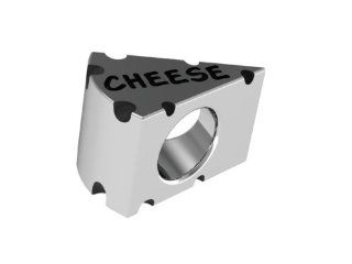 Cheese Head Bead Fits Most Pandora Style Bracelets Including Pandora, Chamilia, Biagi, Zable, Troll and More. High Quality Bead in Stock for Immediate Shipping. Cheese on One Side, Head on The Other. Jewelry