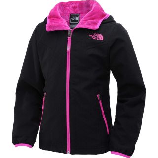 THE NORTH FACE Girls Mossbud Softshell Jacket   Size L, Black/pink