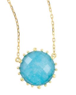 Tivoli Turquoise Pendant Necklace, 17L   Frederic Sage   Turquoise/Blue