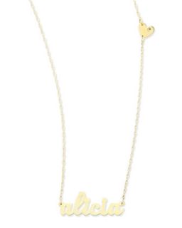Abigail Style Personalized Name Necklace with Diamond Heart   Jennifer Zeuner  