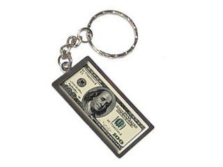 Graphics and More Hundred Dollar Bill Keychain Ring (K1979)  Automotive Key Chains 