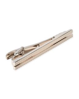 Mens Engine Tread Lines Tie Clip   Alfred Dunhill   Red