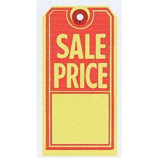 Sale Tag, Red/Yellow, 2 5/8 x 5 1/4
