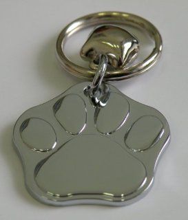 Hand Made Pet ID Tag, 100% Pure Zinc Stainless Steel with Laser Engraving Pet's Name, Phone Number, Breed Name & Photo. Adorable Paw Print Design w/Ring Ready to Attach to Your Afvorite Collar. 3cm x 3cm Size for All Pets. 100% Satisfaction Guarant