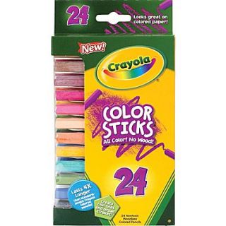 Crayola 68 2324 Woodless Color Pencil, Assorted, 24/Pack