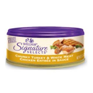 Wellness Signature Selects Chunky Turkey & White Meat Chicken Entr�e in Sauce Canned Cat Food  Pet Care Products 