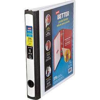 1 Better Binder with Pocket & D Ring, White