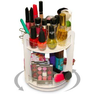 NEW 2 Tier MINI Spinner For Cosmetics and Makeup. Doubles Your Storage in Only 8 3/4" of Countertop and 9" High. Proudly Made In The USA   Bathroom Trays
