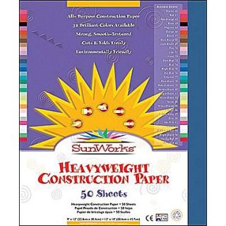 Pacon SunWorks Groundwood Construction Paper, Dark Blue, 12(W) x 18(L), 50 Sheets