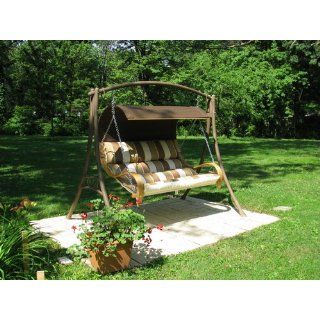 Hatteras Hammocks Deluxe Cushioned Double Porch Swing (Discontinued by Manufacturer)  Patio, Lawn & Garden