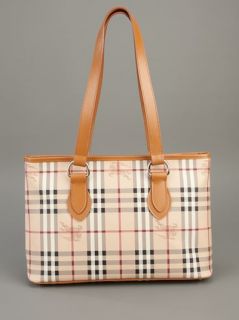 Burberry London Checked Tote Bag