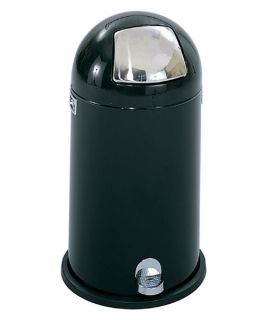 Safco Dome Top Step Round Metal 12 Gallon Trash Can   Kitchen Trash Cans