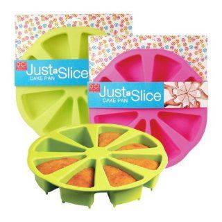 DCI Just a Slice Silicone Cake Pan, Pink or Green Novelty Cake Pans Kitchen & Dining