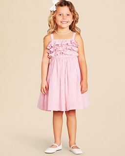 Ralph Lauren Childrenswear Girls' Ruffle Seersucker Dress   Sizes 2 6X's