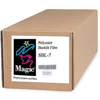 Magiclee/Magic SBL 7 42 x 100 7 mil Polyester Matte Backlit Film, Bright White, Roll