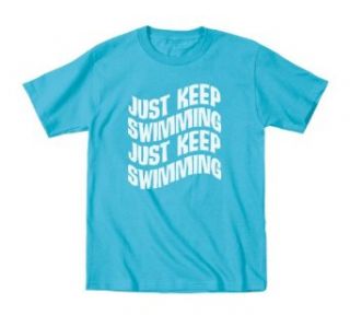 Kidteez Girls Finding Nemo Just Keep Swimming Shirt Clothing