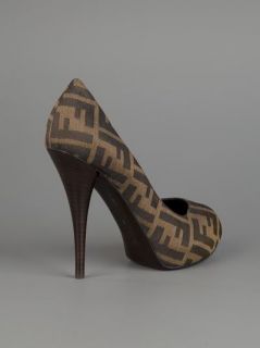 Fendi 'zucca' Peep Toe Pump