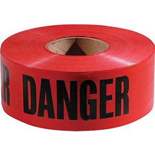 Empire Level Safety, Danger/Barricade Tape, Red, 1000 Length, 1/Roll