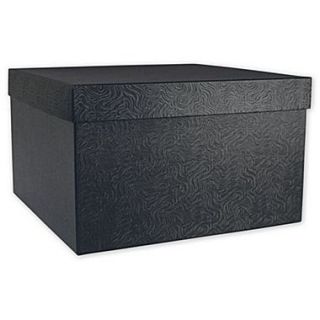 6 x 6 Swirl Hi Wall Gift Box Lid, Black