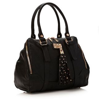 Faith Black studded tassel shoulder bag