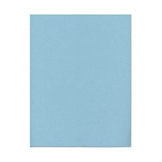 JAM Paper 8 1/2 x 11 Vellum Bristol Cardstock, Blue, 50/Pack