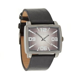 Red Herring Mens black rectangle dial watch