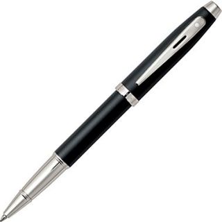 Sheaffer 100 Rollerball Pen, Matte Black, Medium Point, Black Ink, Each