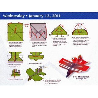 Paper Airplane Fold a Day 2011 Day to Day Calendar Kyong Lee, David Mitchell 9780740797057 Books