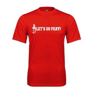 Austin Peay Syntrel Performance Red Tee 'Lets Go Peay'  Sports Fan T Shirts  Sports & Outdoors