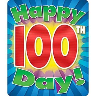 Carson Dellosa Happy 100th Day Motivational Stickers