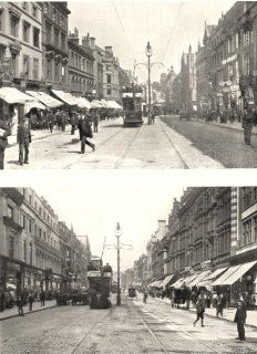 LIVERPOOL Lord Street, Looking West; Lord Street, Looking East; print 1900  