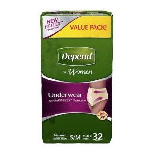 Depend Underwear for Women Maximum Absorbency, Small/Medium, 32 Count Health & Personal Care